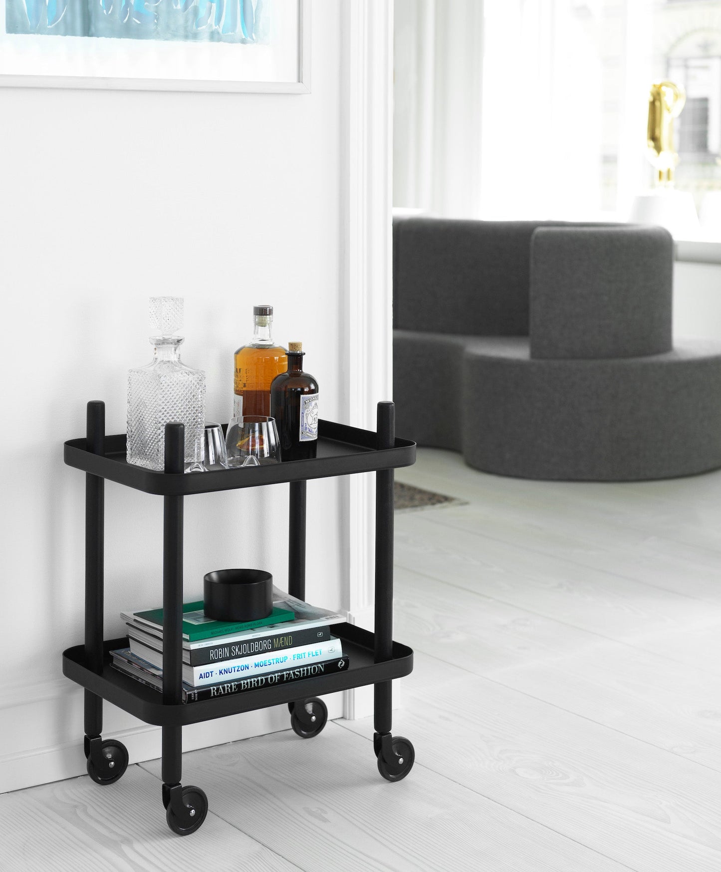 Block Table, Black/Black
