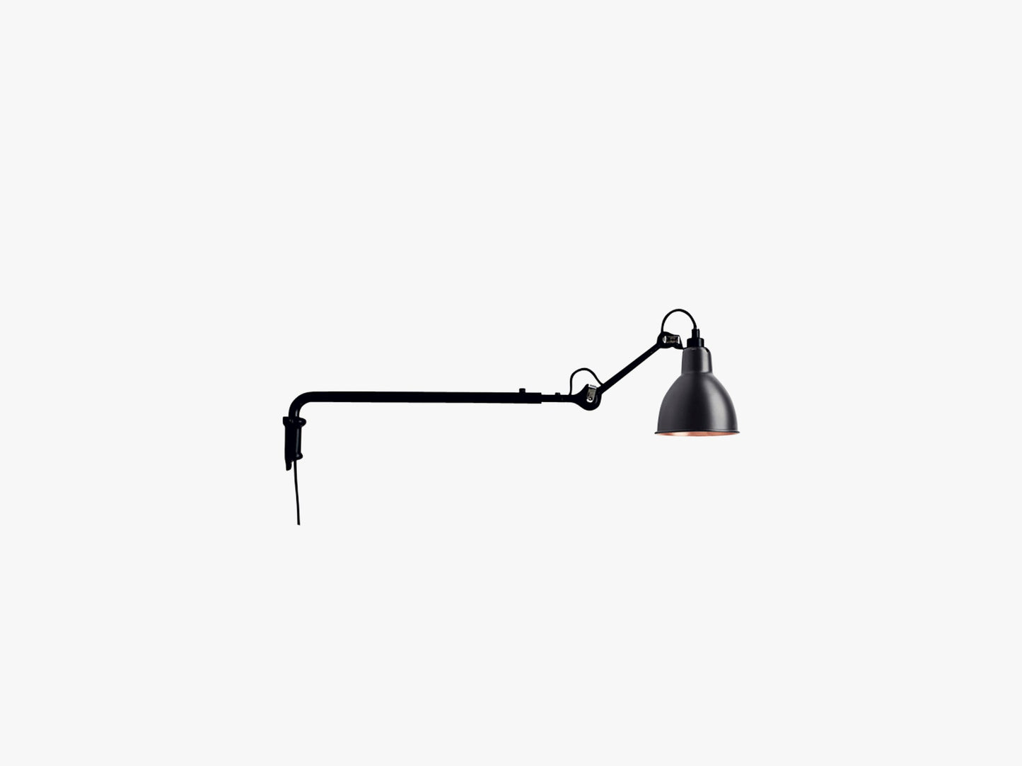Lampe Gras N203, Mat Sort/Mat Sort/Kobber