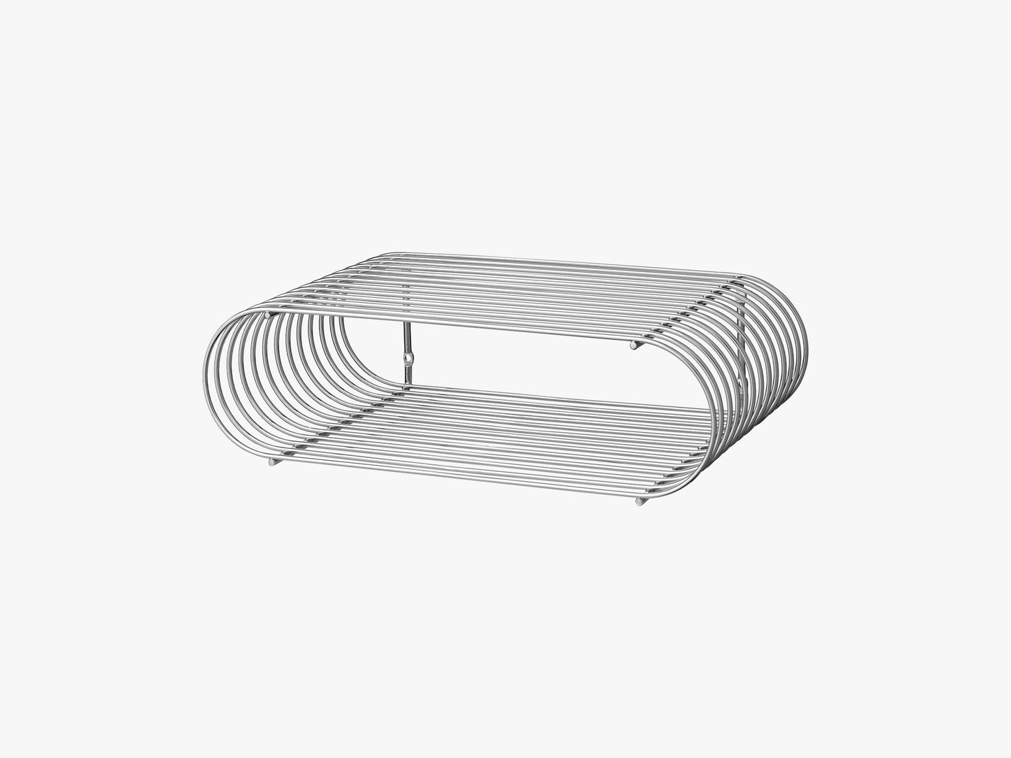 CURVA shelf silver, one size