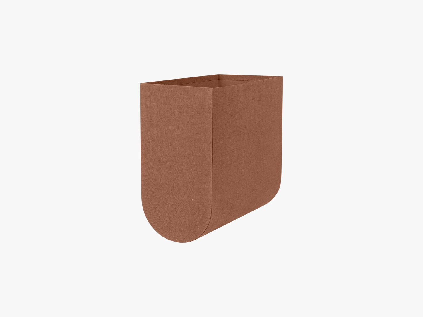 Curved Box - Medium, Burnt Brown