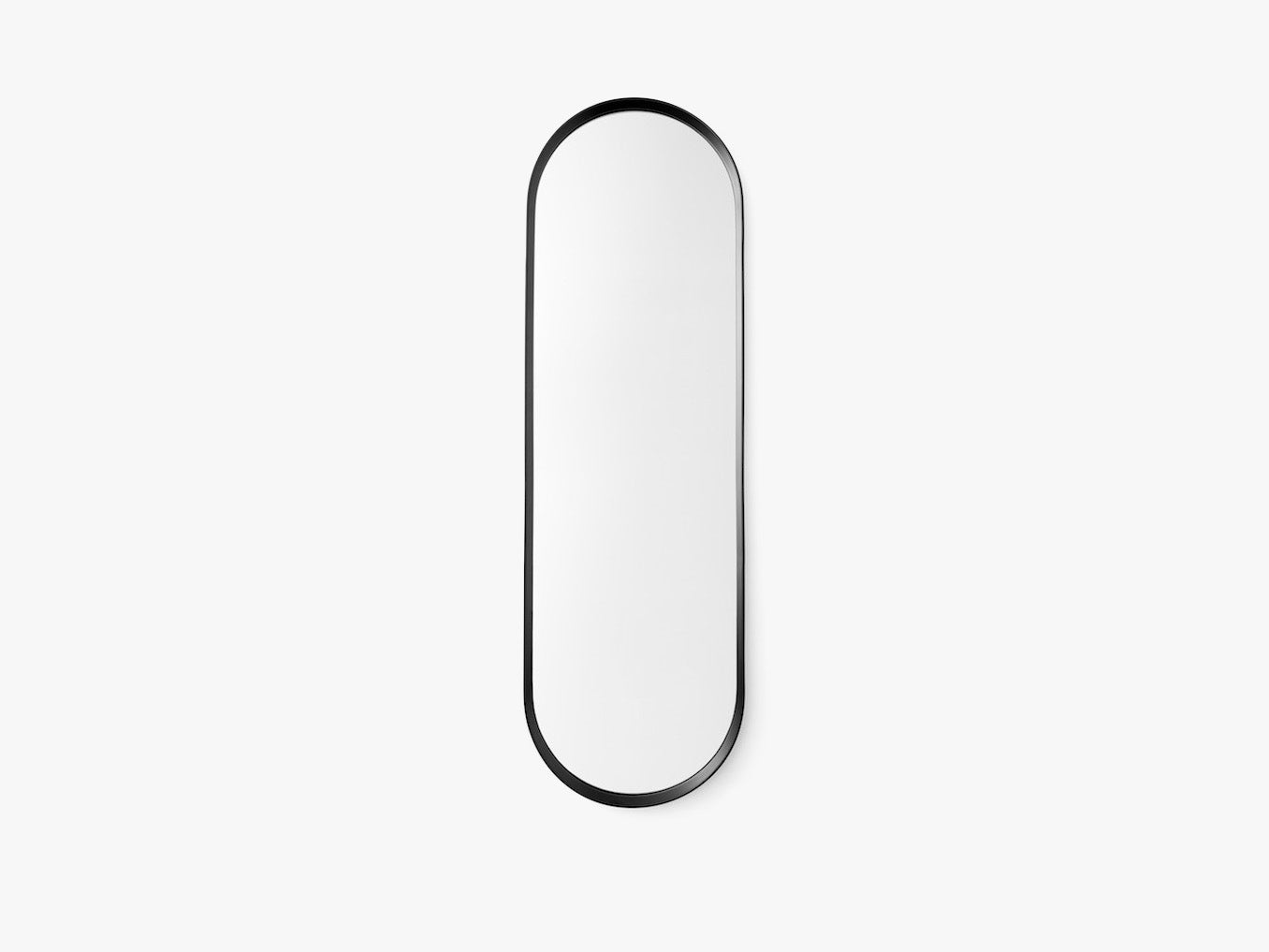 Norm Wall Mirror, Oval - Sort