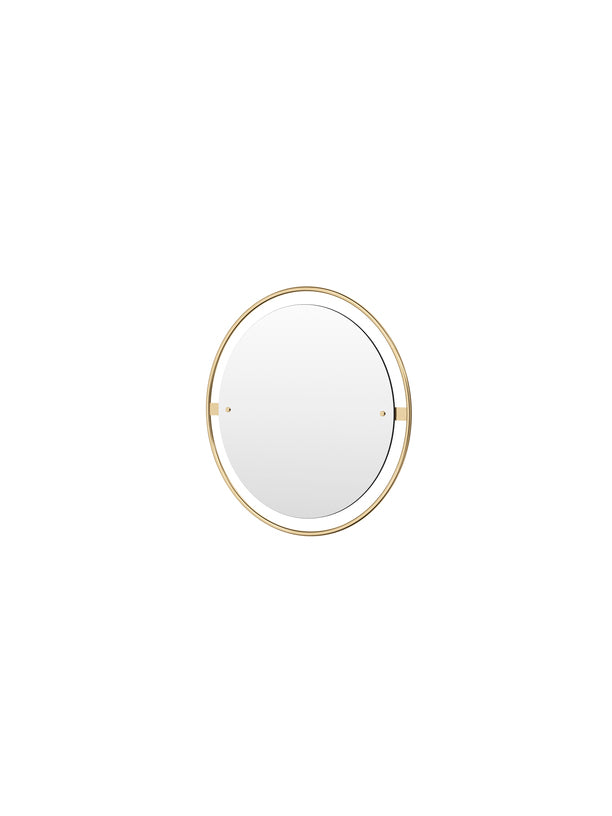 Nimbus Mirror Ø60, Polished Brass