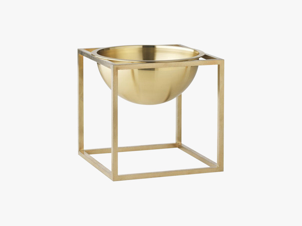 Kubus Bowl small, brass