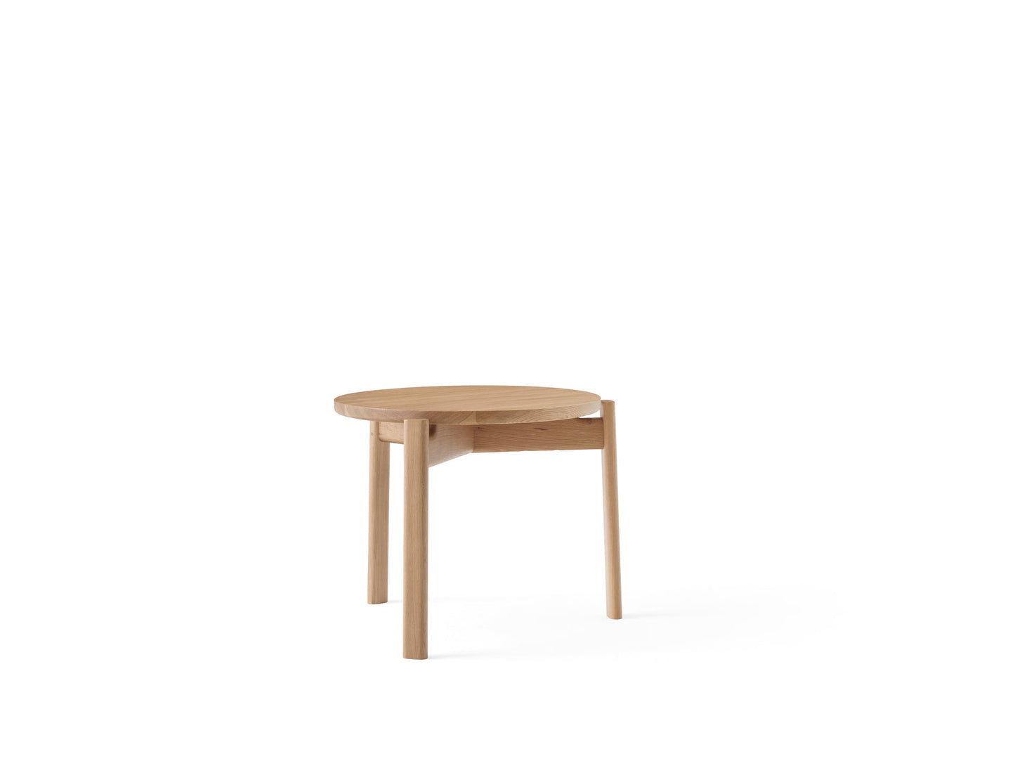 Passage Lounge Table, Ø50, Natural Oak