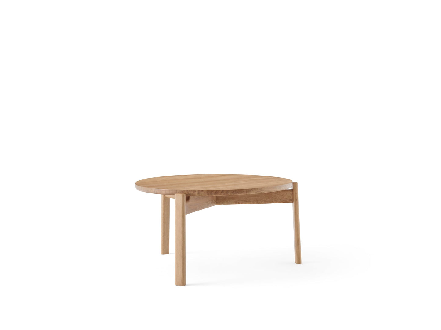 Passage Lounge Table, Ø70, Natural Oak