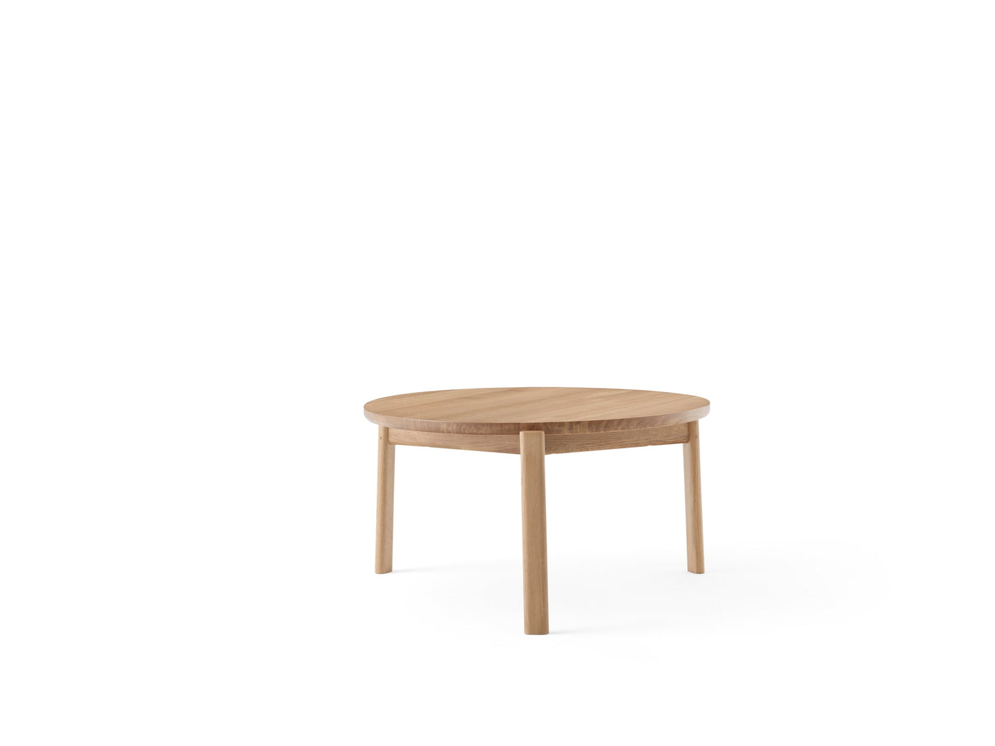 Passage Lounge Table, Ø70, Natural Oak