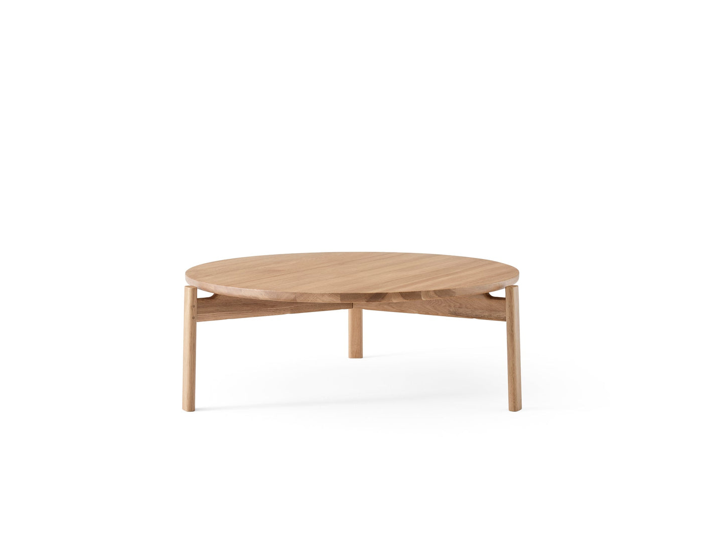 Passage Lounge Table, Ø90, Natural Oak