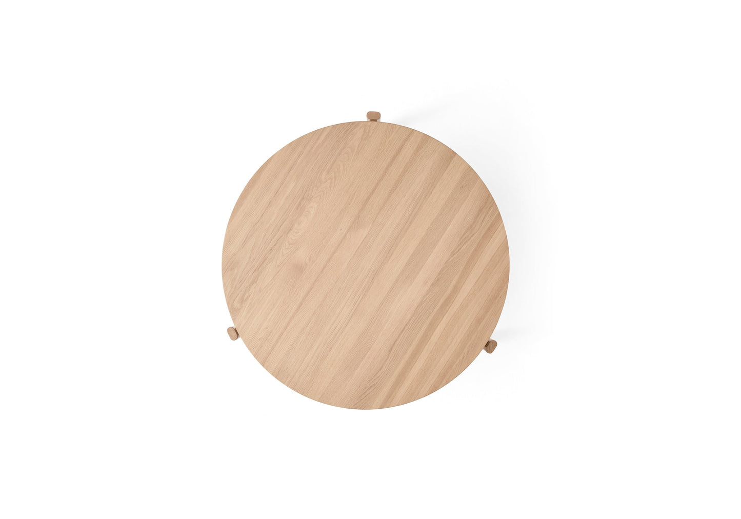 Passage Lounge Table, Ø90, Natural Oak