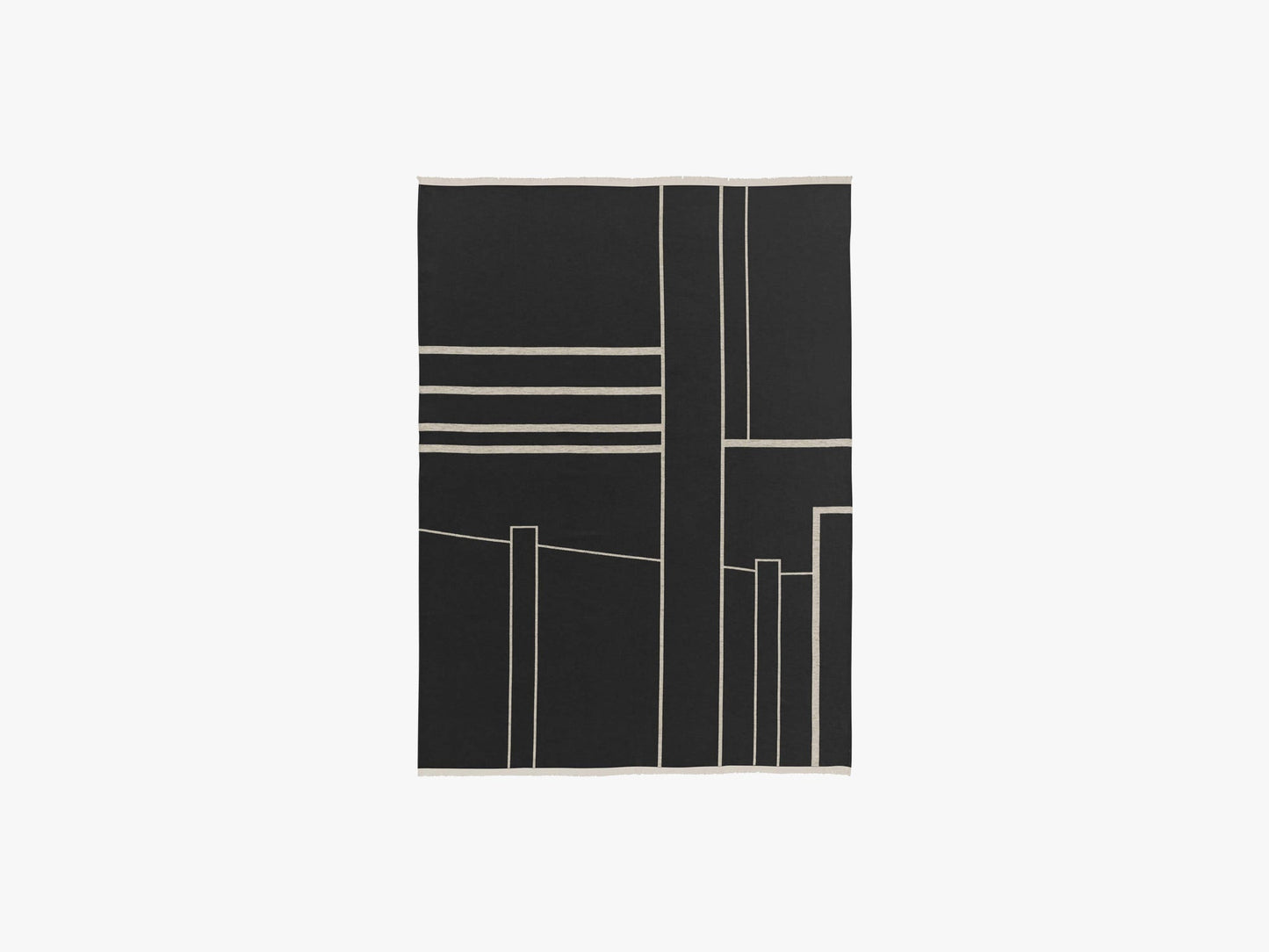 Architecture Throw, Black/Off White