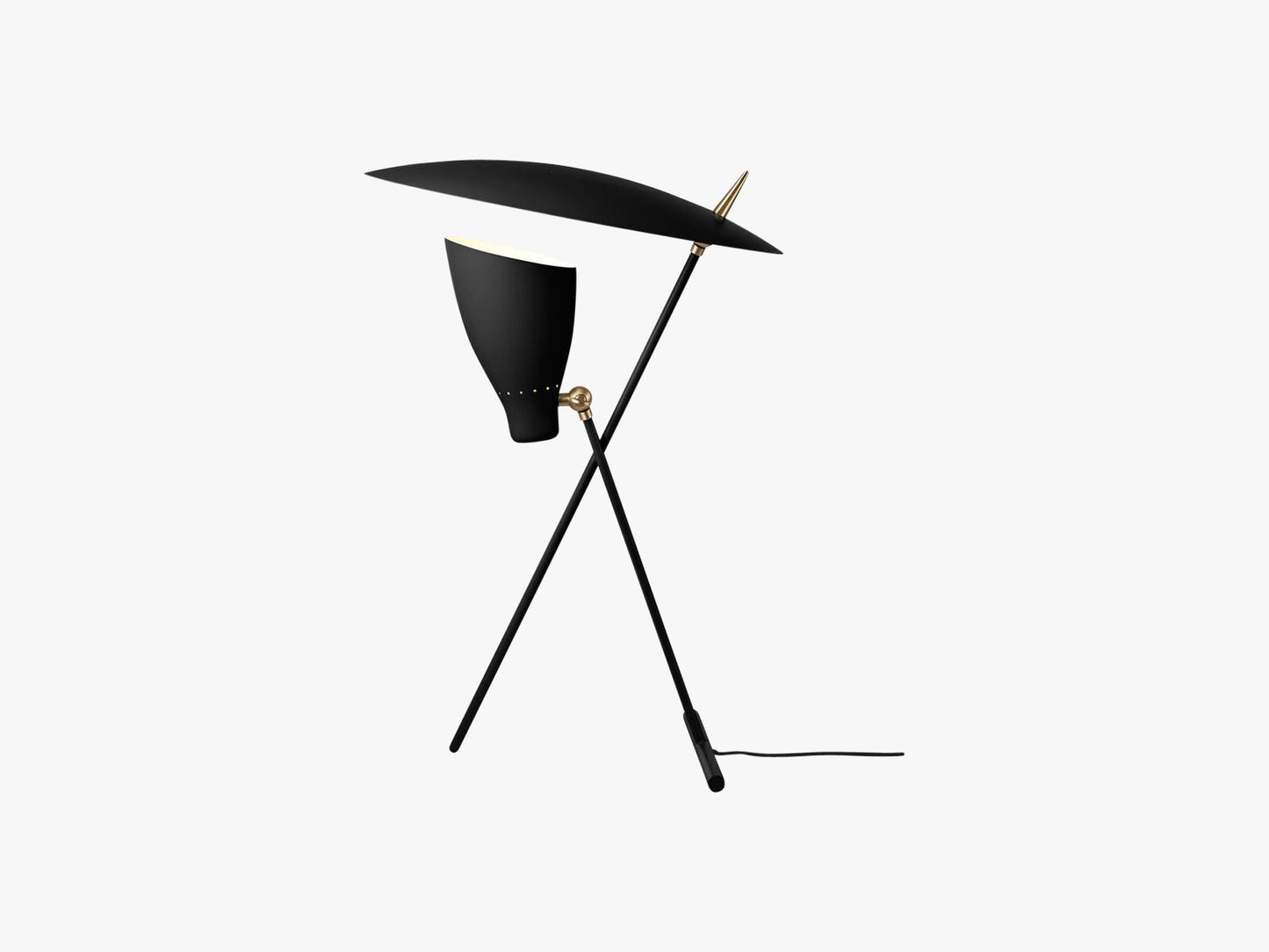 Silhouette table lamp, Black noir