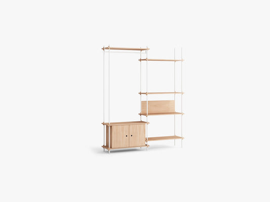 Shelving System – 22002G, Oak/White