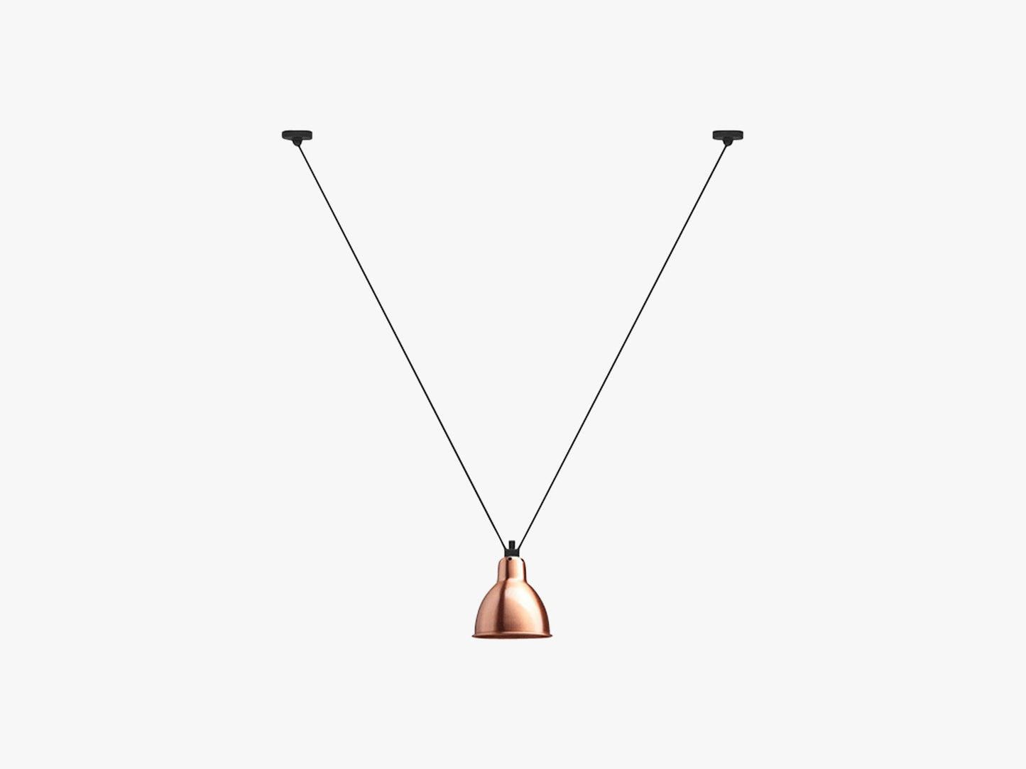 Lampe Gras N323 Pendel Round, Kobber
