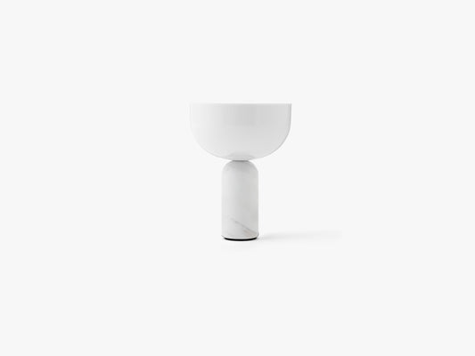 Kizu Table Lamp - Portable, White Marble