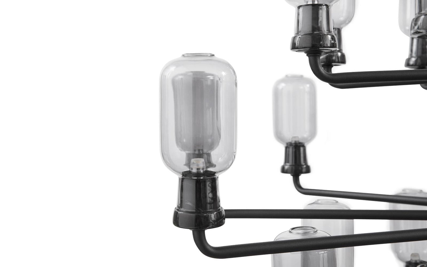Amp Chandelier Large, Smoke/Black
