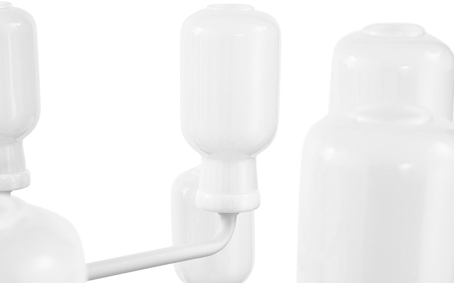 Amp Chandelier Large, White/White