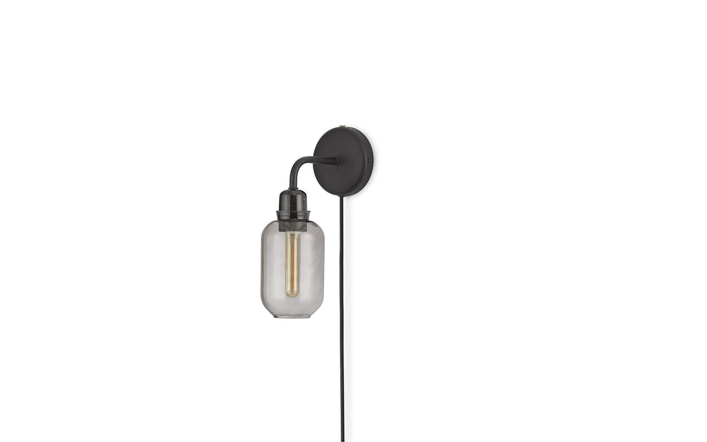 Amp Wall Lamp, Smoke/Black