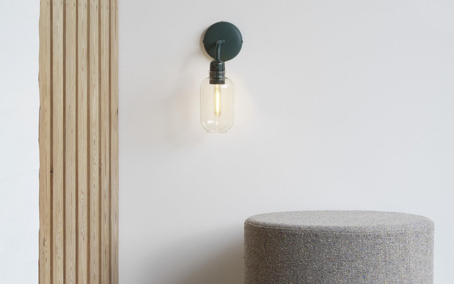Amp Wall Lamp, Gold/Green