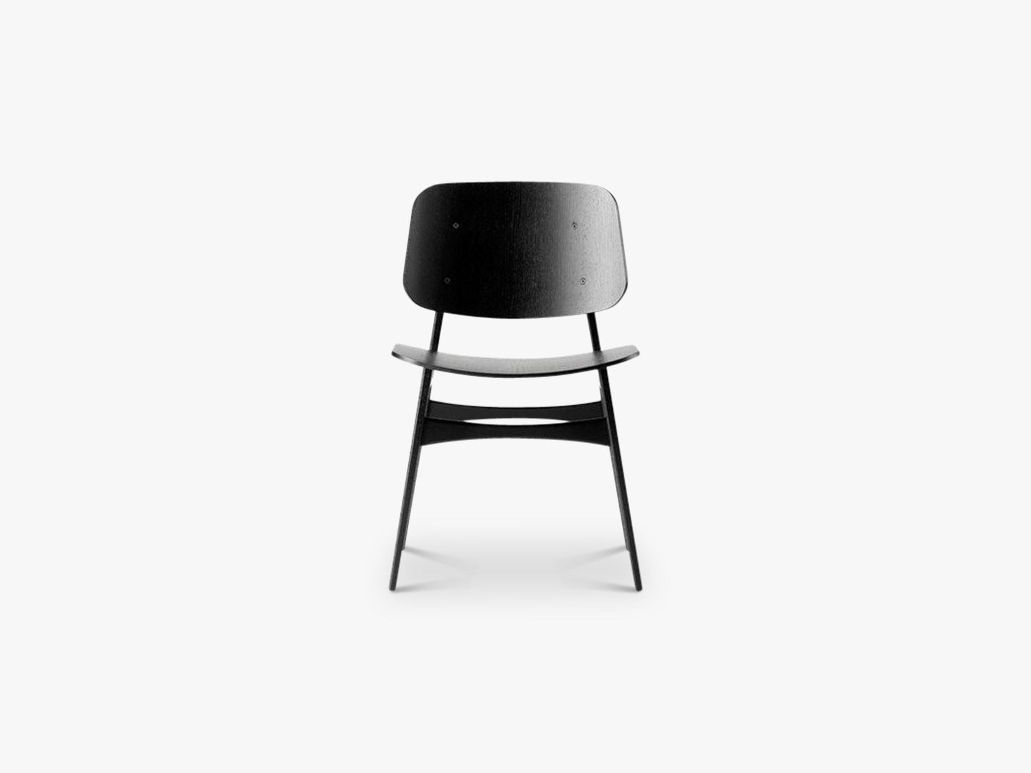 Søborg Wood Chair Wood base, Black