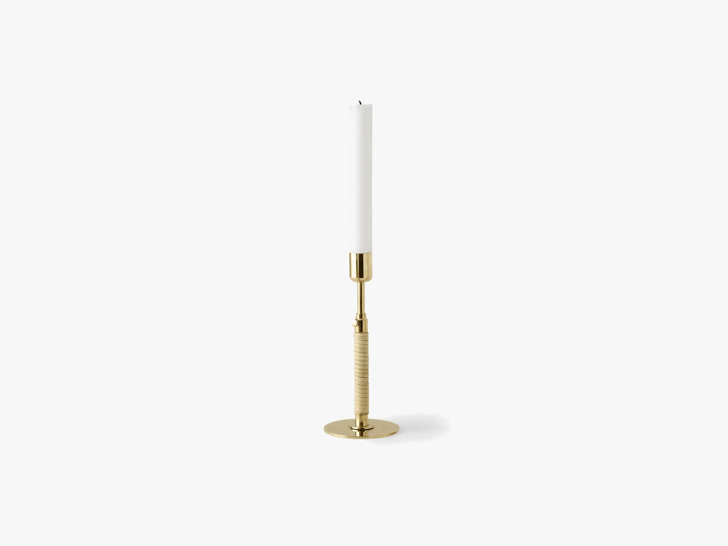 Duca Candleholder, Polished Brass