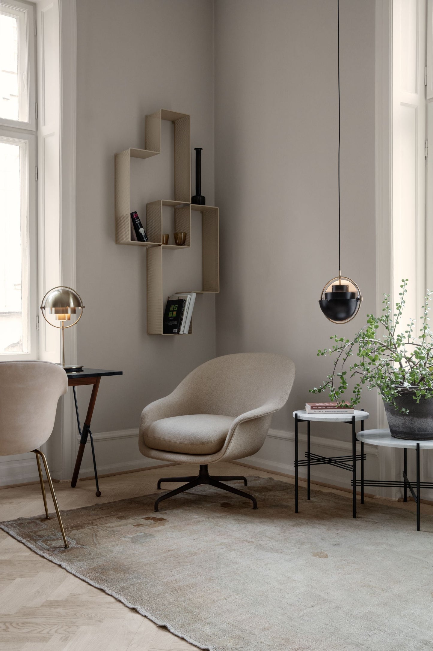 Multi-Lite Table Lampe, All brass