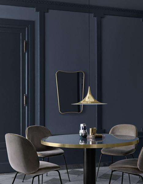 FA 33 Wall mirror, Polished Brass