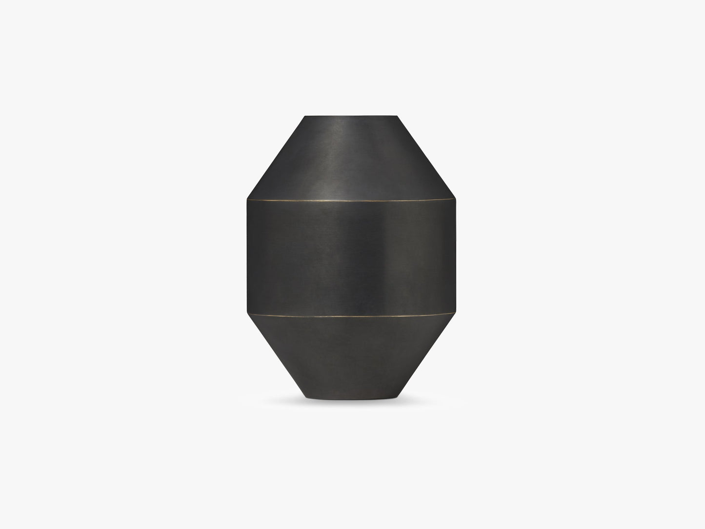Hydro Vase H20, Black Oxidised Brass