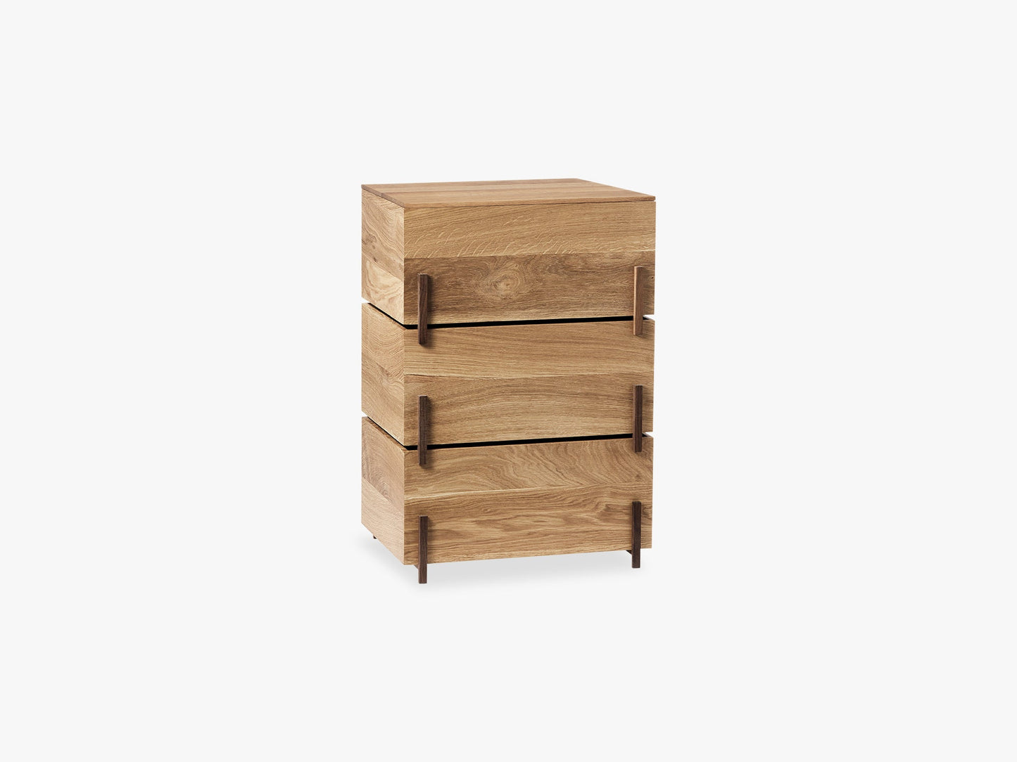 Stack Storage Box set, Oak & Walnut