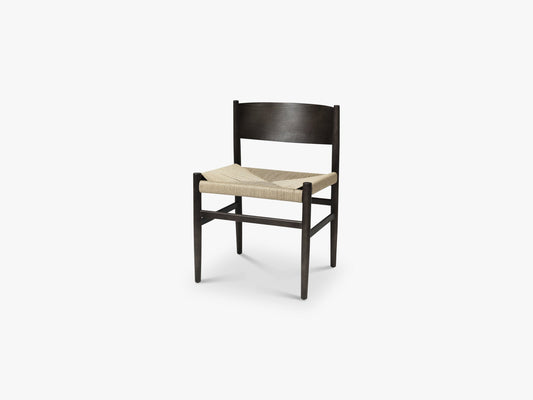 Nestor Chair w/o armrest, Sirka Grey Beech Natural Paper Cord