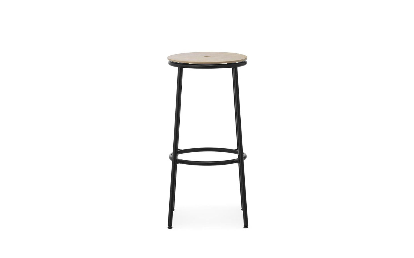 Circa Barstool 75 cm Black Steel, Oak