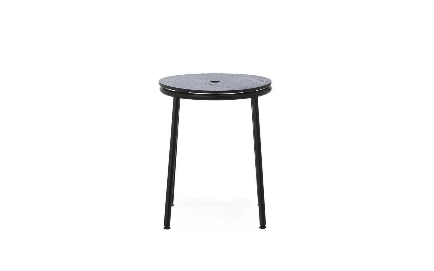 Circa Stool 45 cm Black Steel, Black Oak