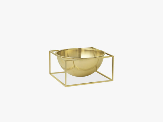 Kubus Bowl centerpiece large, brass