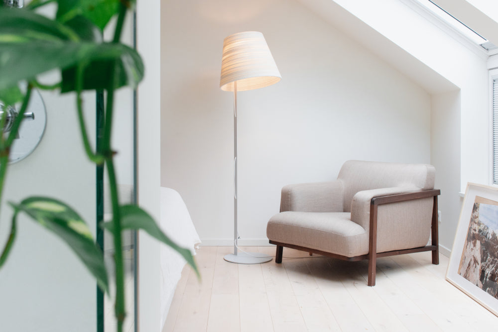TILT FLOOR SCRAPLIGHTS, WHITE
