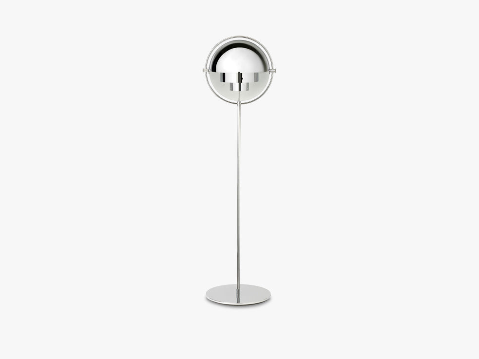 Multi-Lite Floor Lamp - Chrome Base, Chrome shade