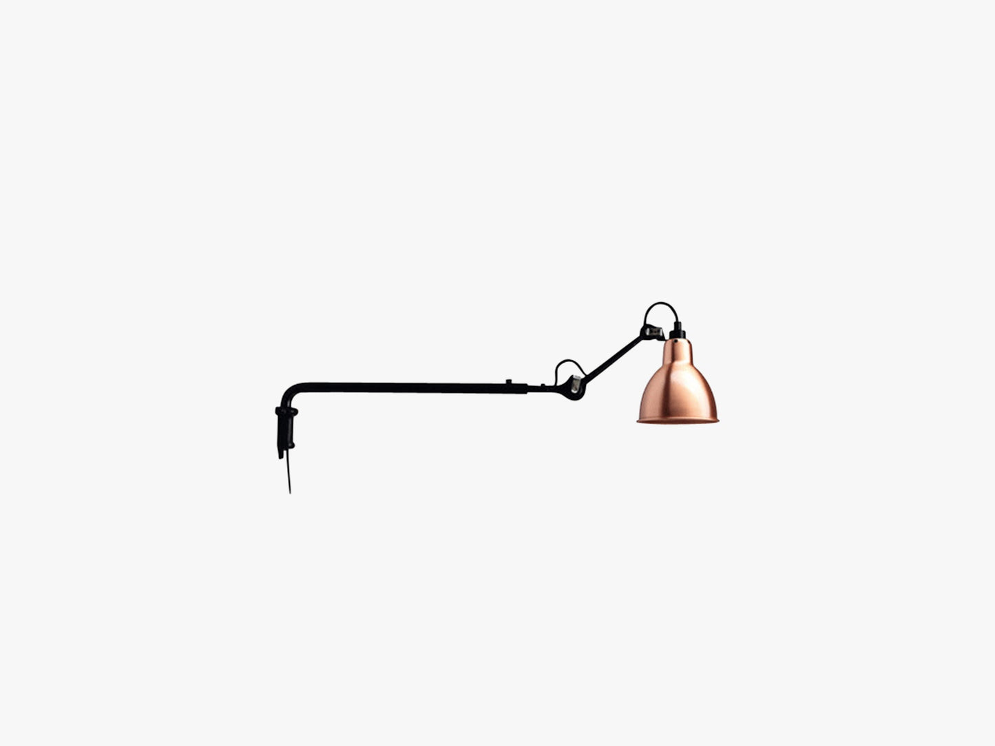 Lampe Gras N203, Mat Sort/Kobber