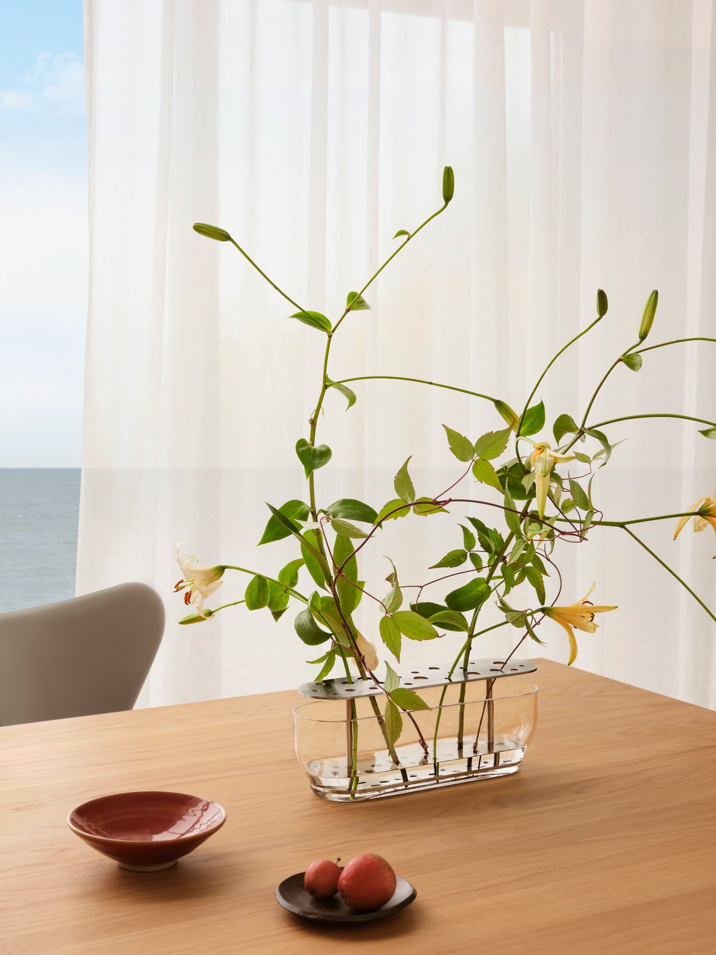 Ikebana Vase, Steel/Long