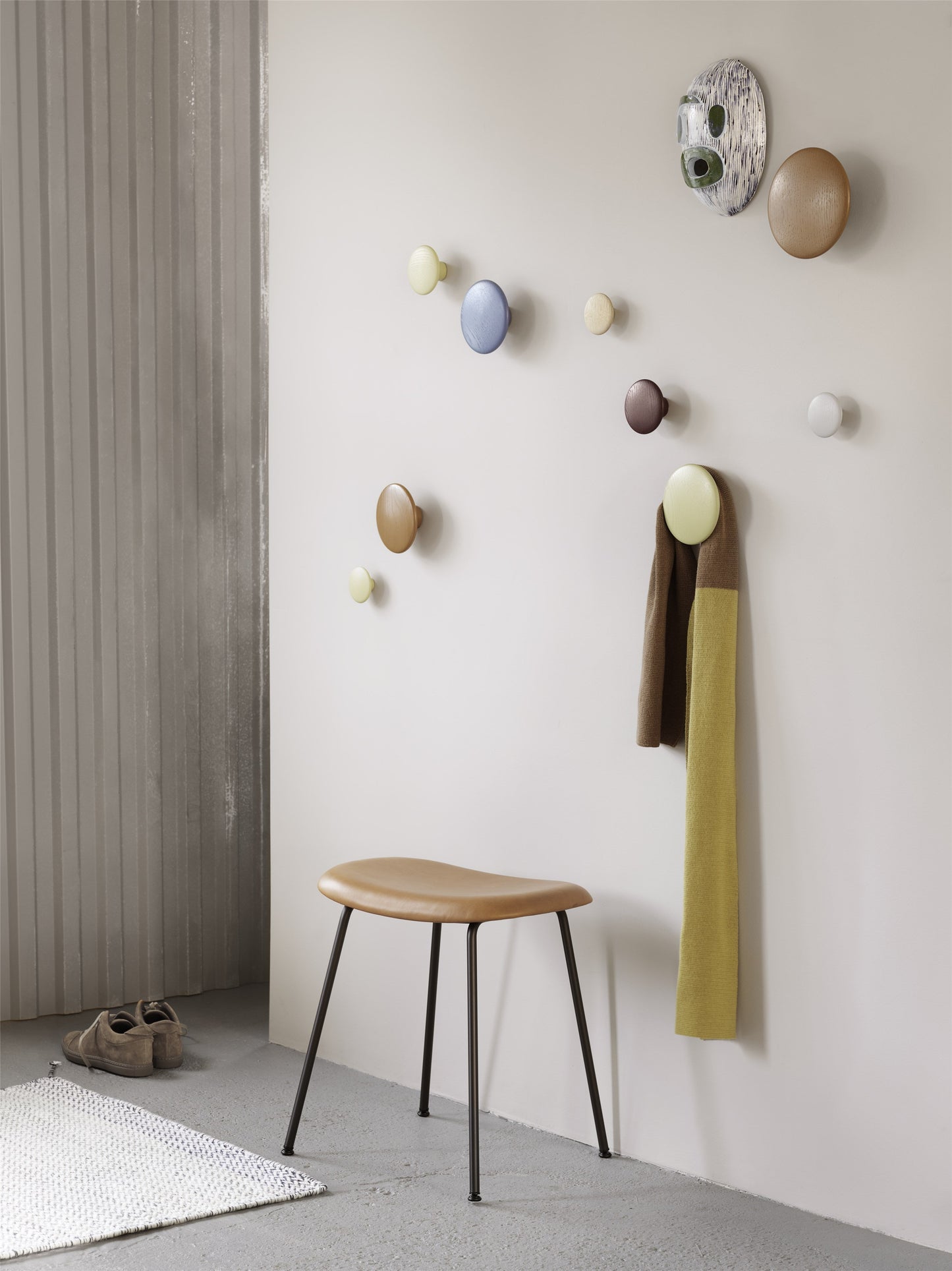 Dots Wood - Ø9, Off-white