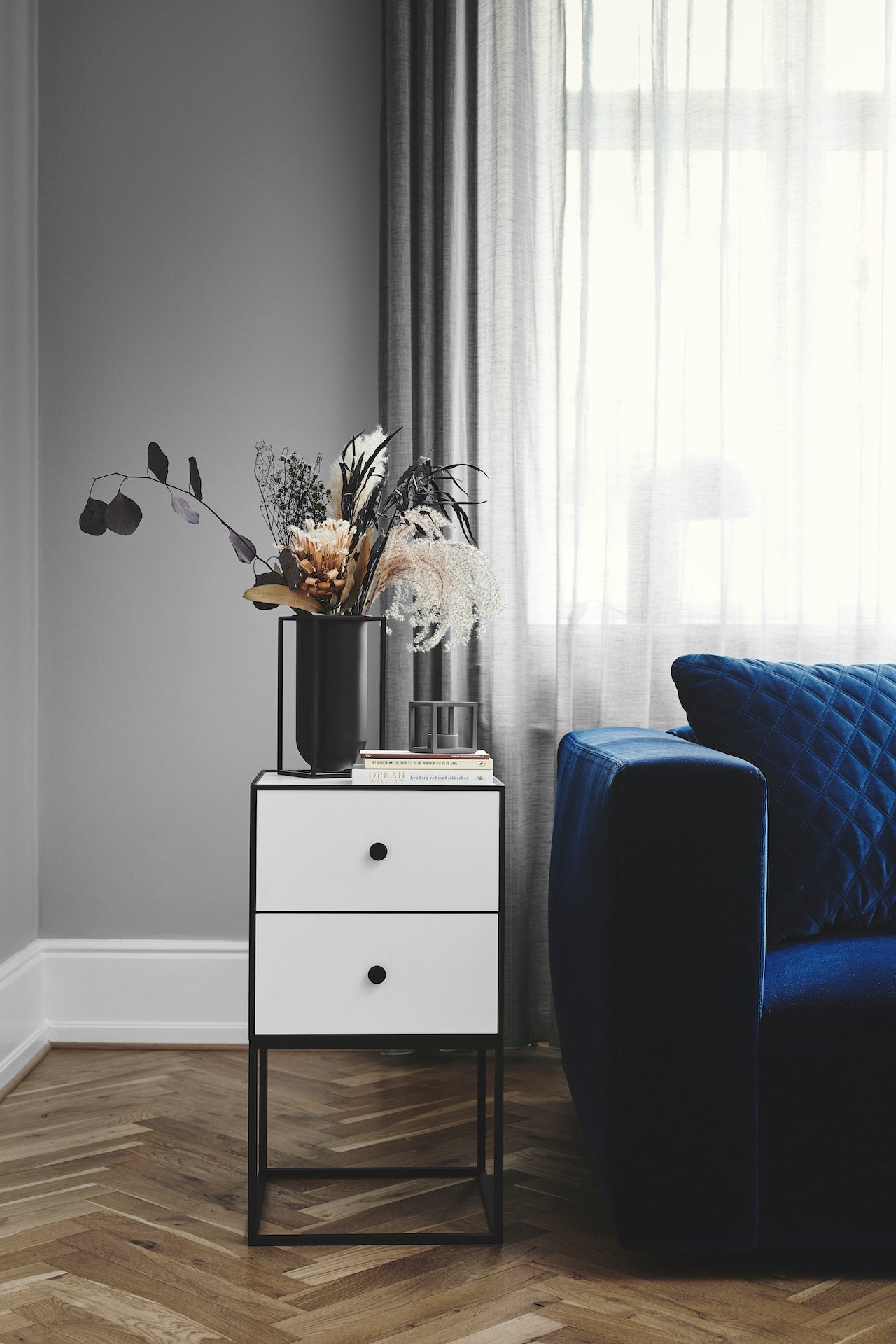 Kubus vase Lolo, black