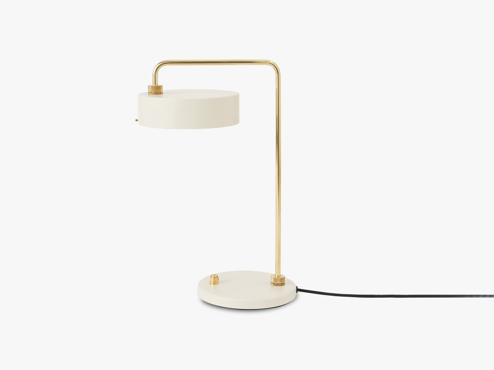 Petite Machine Table Lamp, Oyster White