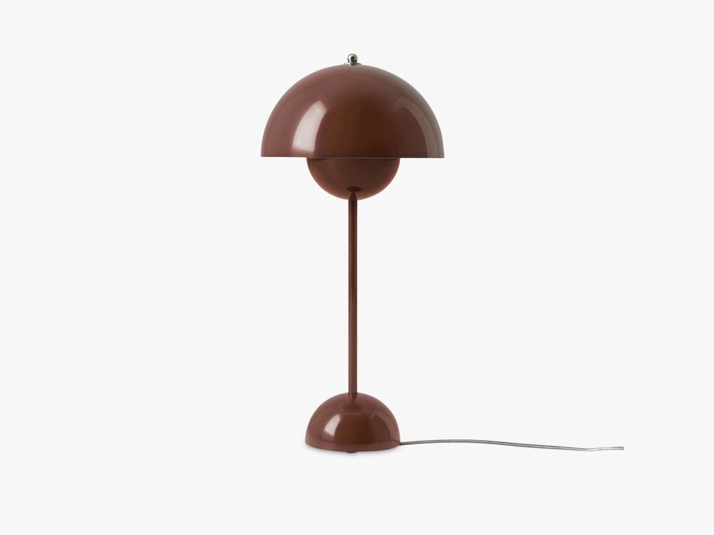 Flowerpot Table Lamp - VP3, Red Brown