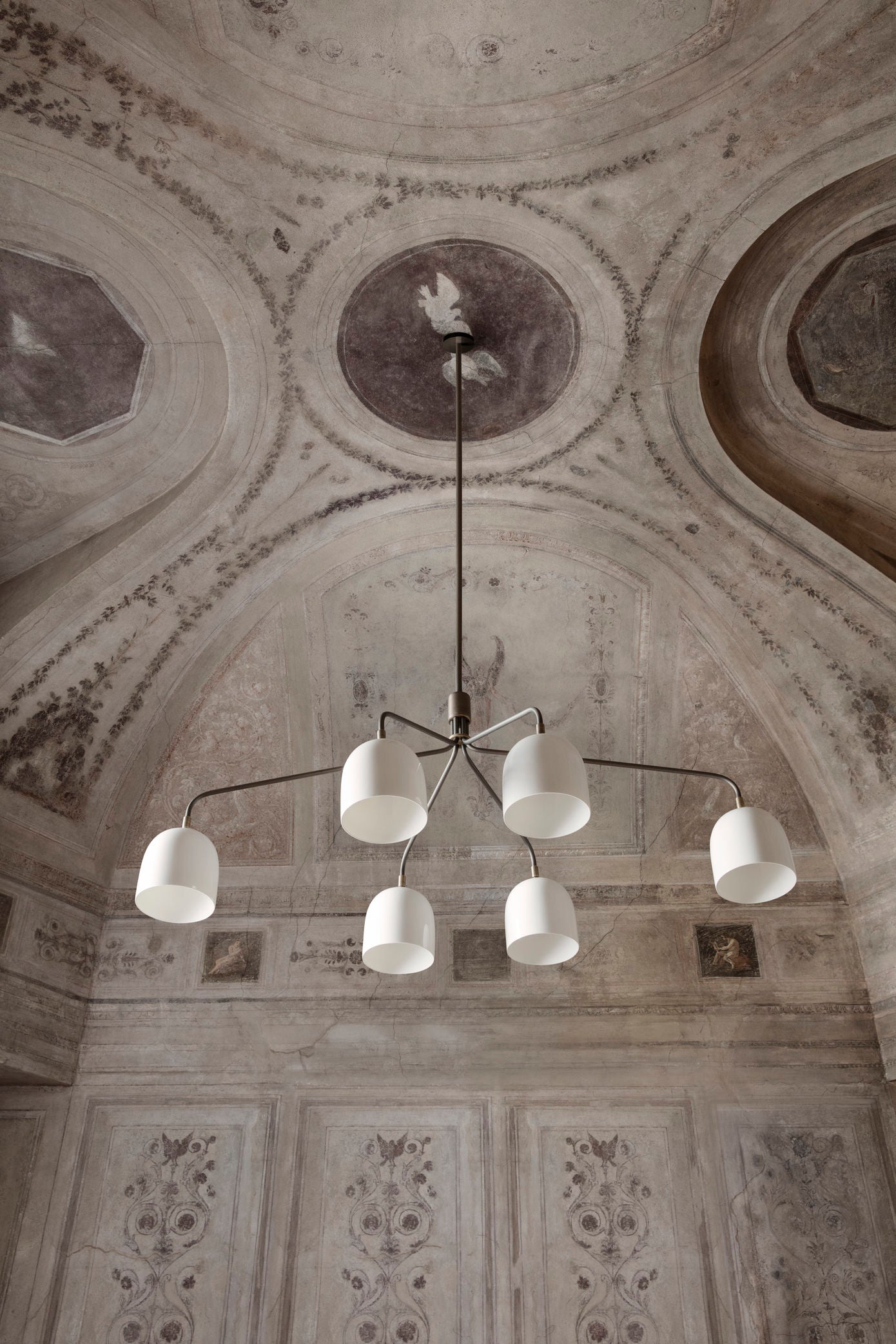 Howard Chandelier 6 Arm, Bone China