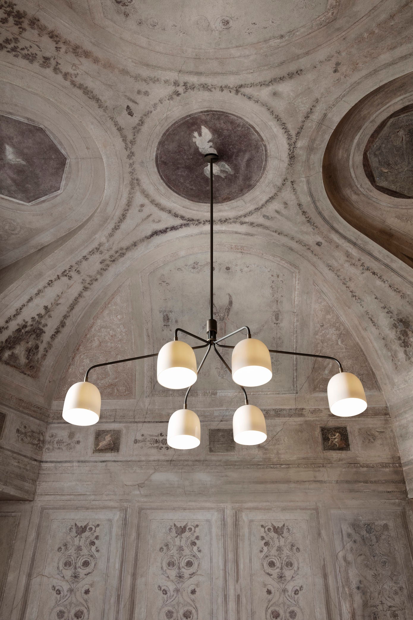 Howard Chandelier 6 Arm, Bone China
