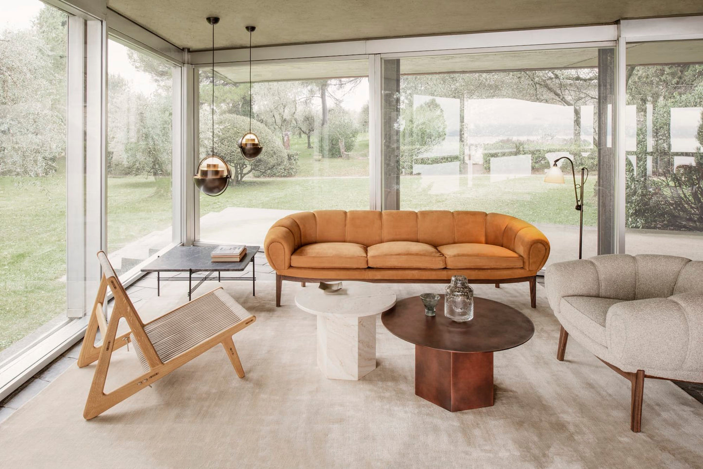 Epic Coffee Table - White Travertine, Ø60
