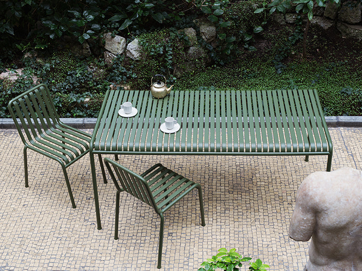 Palissade Table - Large, Hot Galvanised