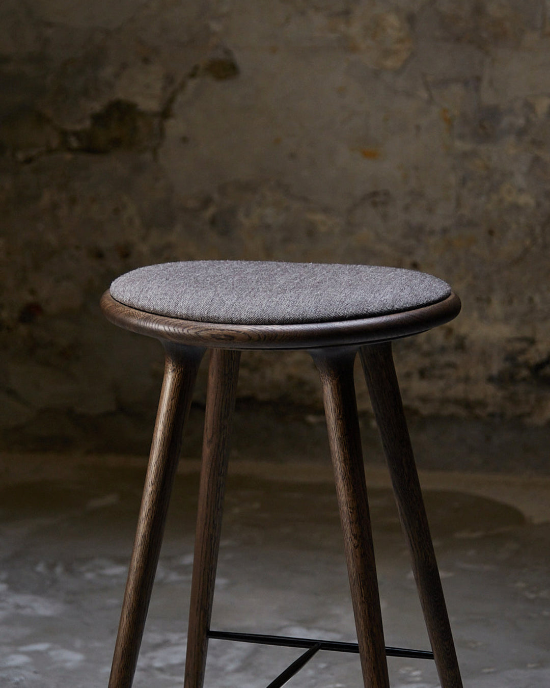 High Stool - Sirka Grey Oak, Grey