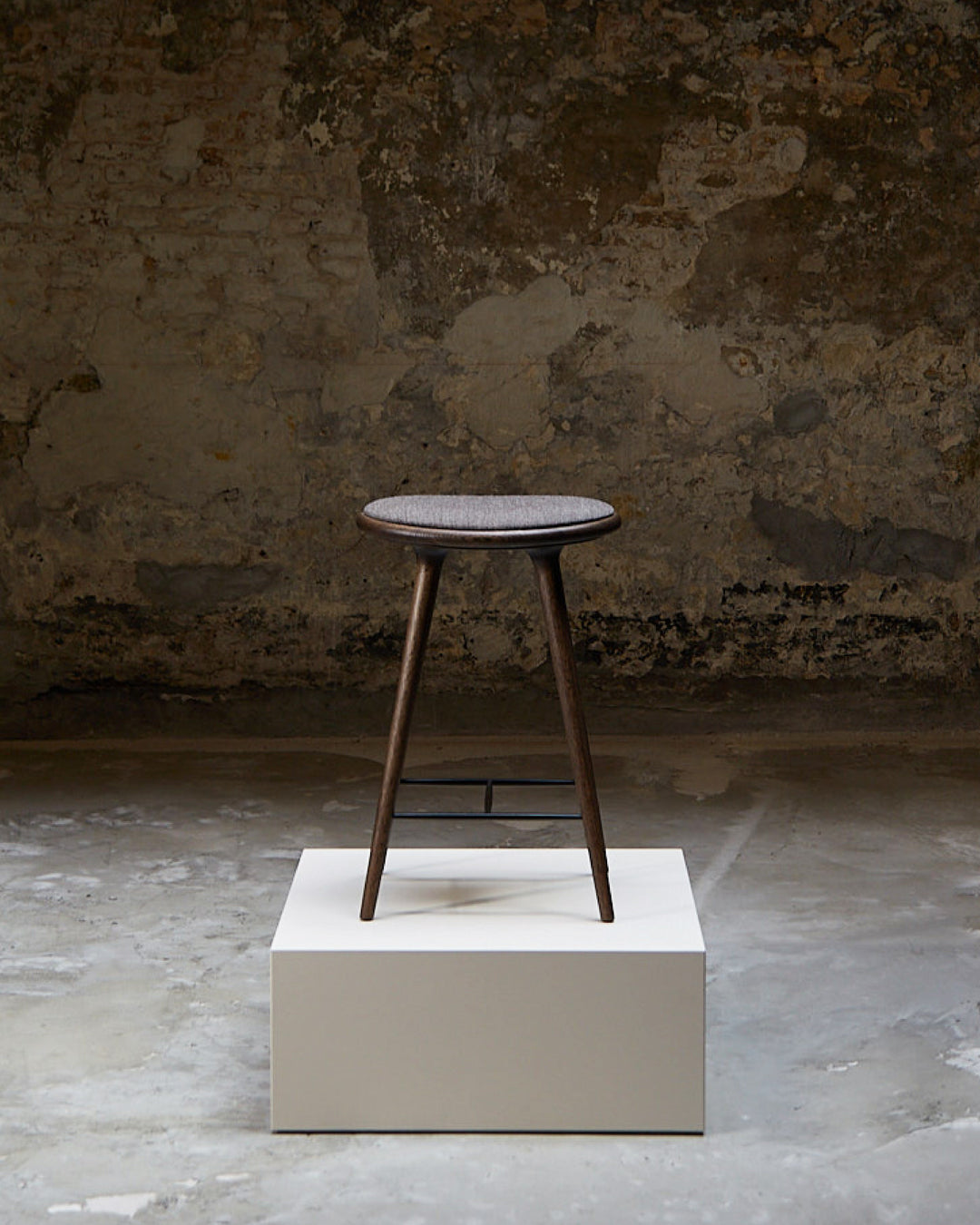 High Stool - Sirka Grey Oak, Grey
