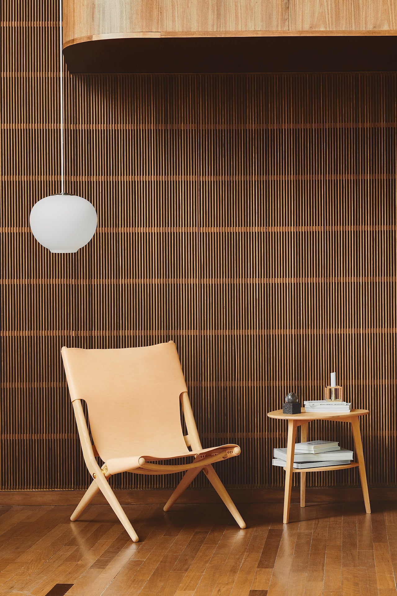 Saxe Chair - Soap Treated Oak, Natural Leather