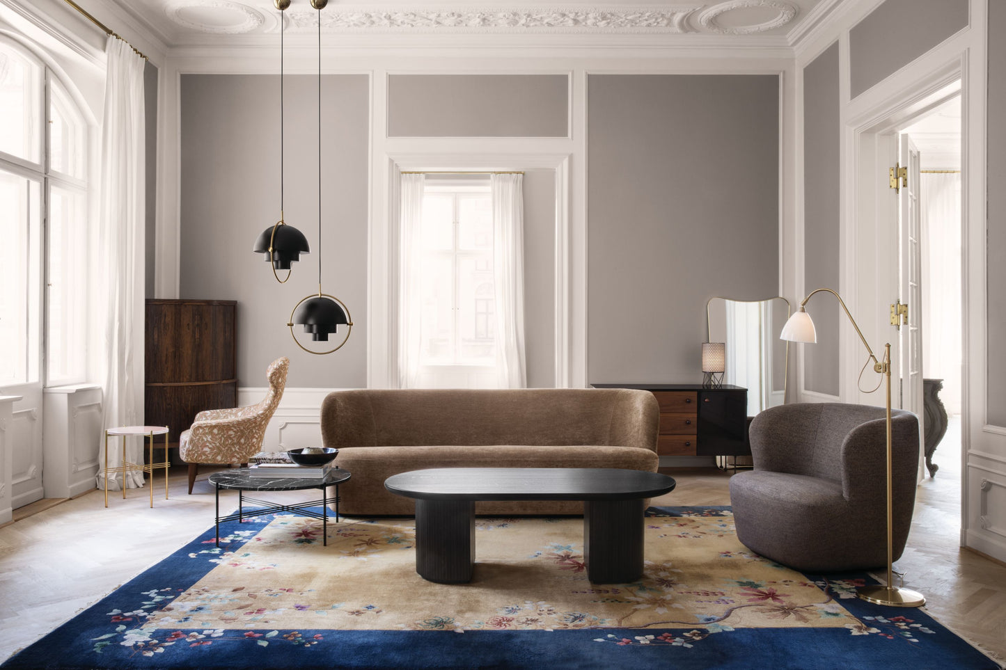 BL3 Floor Lamp - Ø21 Black Brass, Black Brass