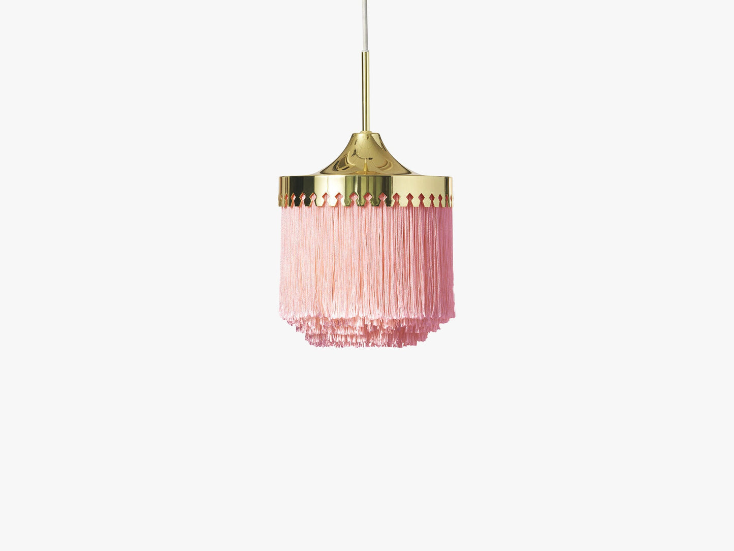 Fringe Pendant Ø20, Pale pink