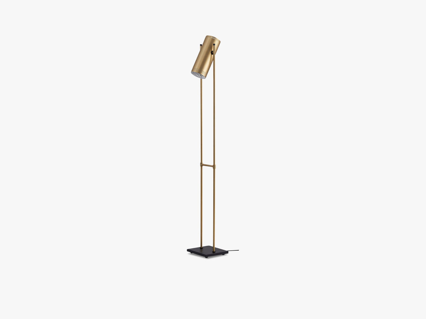 Trombone Floor lamp, Brass