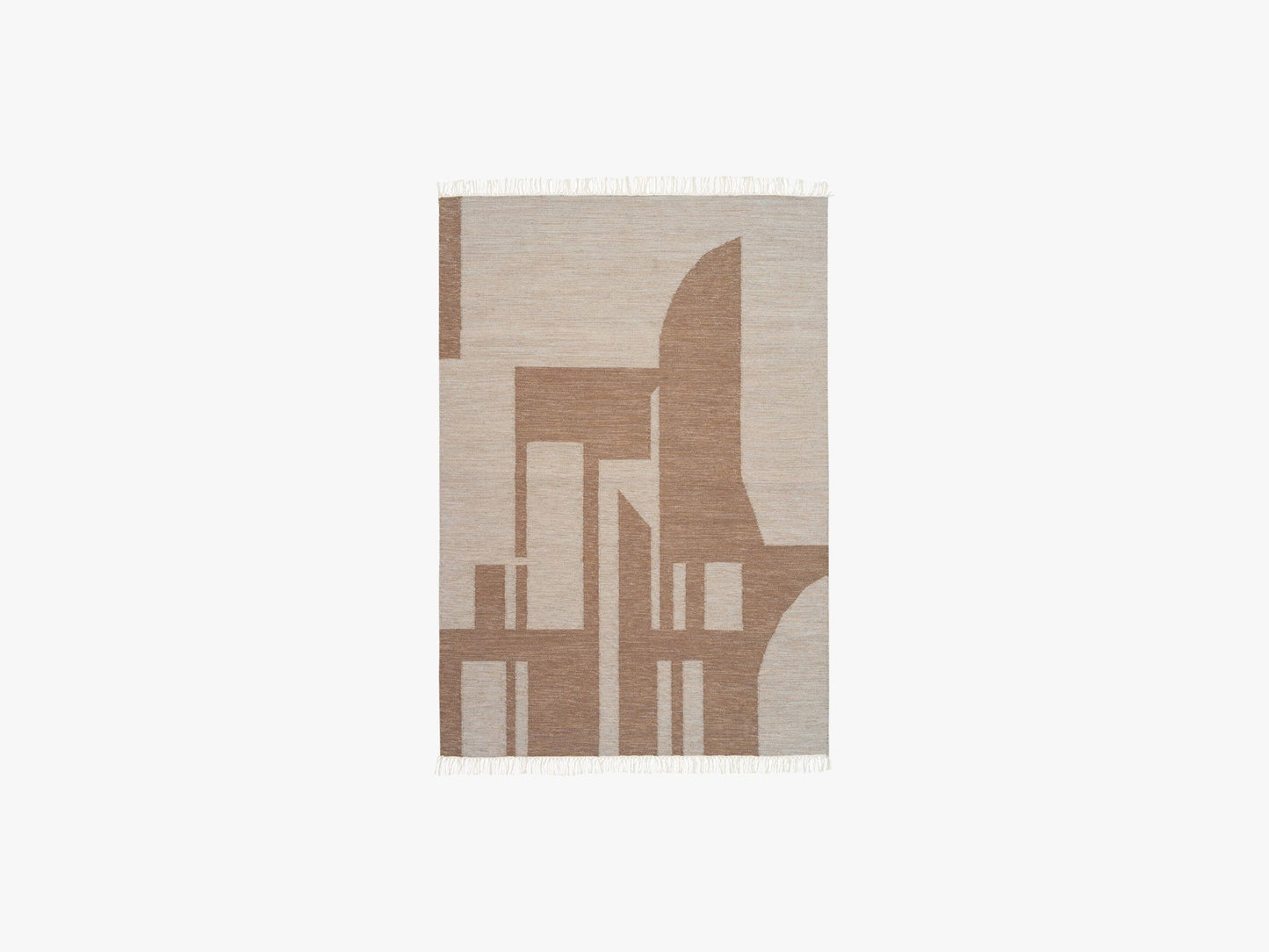 Contemporary Kelim Melange, Off White/Brown